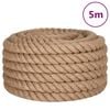 vidaXL Jute tau 1 mm Naturlig 100% Tossa jute