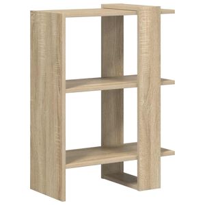 vidaXL Bokhylle 2 niv&aring;er 52 x 25 x 71,5 cm Konstruert tre Sonoma eik