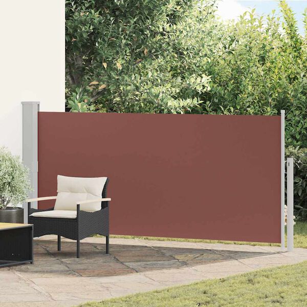 vidaXL Uttrekkbar sidemarkise 140 x 300 cm brun