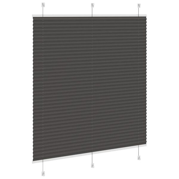 vidaXL pliss&eacute;gardin sort 120x100 cm Stoff Bredde 119,4 cm Polyester