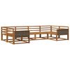 vidaXL Utend&oslash;rs sofa-sett 6 pcs Naturlig Solid akasietre
