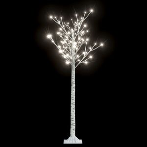 vidaXL Juletre 156 LED 1,5 m kaldhvit selje innend&oslash;rs og utend&oslash;rs