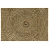 vidaXL Omr&aring;deteppet Naturlig og svart 140 x 200 cm Jute