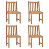vidaXL Hagestoler 4 stk heltre teak