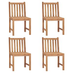 vidaXL Hagestoler 4 stk heltre teak