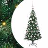 vidaXL Kunstig Forh&aring;ndsopplyst Juletre gr&oslash;nn 120 cm PVC og metall