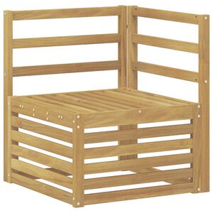 vidaXL Ute Hj&oslash;rnesofa Solid akasietre Hvit 63 x 63 x 73 cm