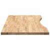 vidaXL Bordplate rektangul&aelig;r 100x50x2,5 cm ubehandlet heltre eik