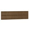 vidaXL Veggmontert hodegavl honningbrun 204x3x60 cm heltre furu