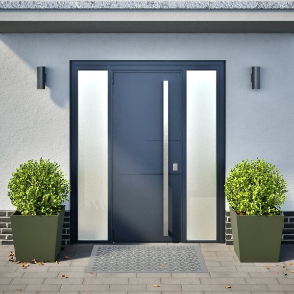 vidaXL Plantekasser 2 stk olivengr&oslash;nn 50x50x50 cm st&aring;l