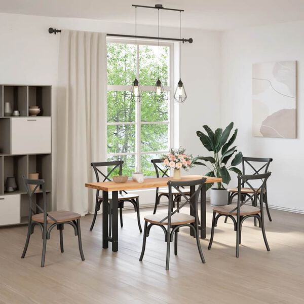 vidaXL Konsollbordben svart 2 stk 28 x (72-73) cm st&aring;l