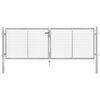 vidaXL Hageport galvanisert st&aring;l 300x75 cm s&oslash;lvfarget