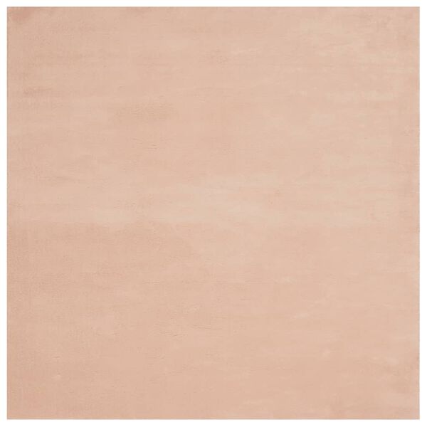 vidaXL Teppe HUARTE kort luv mykt og vaskbart blush 200x200 cm