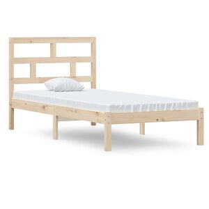 vidaXL Sengeramme 90x190 cm Single heltre