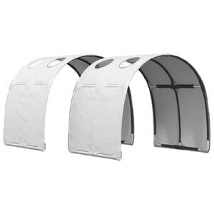 vidaXL Seng Tunnell 2 stk. Hvit Polyester