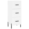 vidaXL Highboard hvit 34,5x34x180 cm konstruert tre