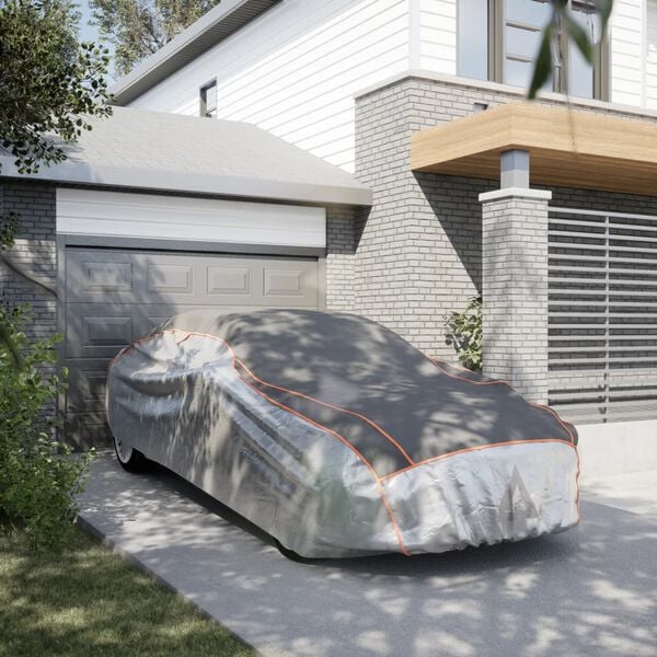 vidaXL Biltrekk for Sedan haglbeskyttelse full XXL gr&aring; og s&oslash;lv