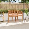 vidaXL Benk bananformet 120 cm heltre teak