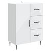 vidaXL Serviesskap Hvit 66 x 34,5 x 89,5 cm Konstruert tre