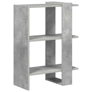 vidaXL Bokhylle 2 niv&aring;er 52 x 25 x 71,5 cm Konstruert tre Betonggr&aring;