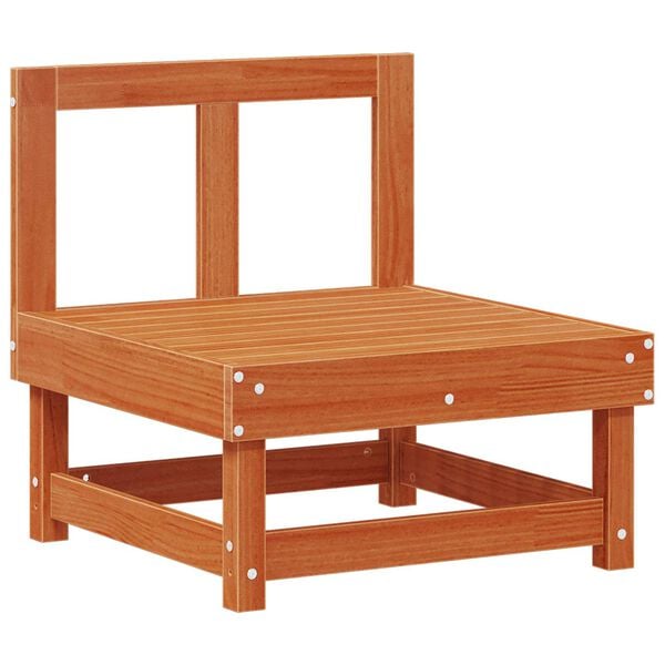 vidaXL Hage lounge sett 7 pcs VoksBrun Massiv furu