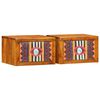 vidaXL Nattbordskap 2 stk. Brun 35 x 30 x 22 cm