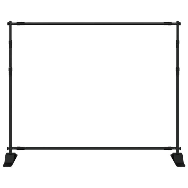 vidaXL Bakgrunnsstativer 2 stk svart 254x243 cm stål