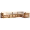vidaXL Utend&oslash;rs sofa-sett 5 pcs Naturlig Solid akasietre