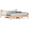 vidaXL Sengeramme med madrass 200x200 cm heltre furu