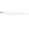 vidaXL Manuell markiseramme med LEDs Hvit 4 &times; 3 m
