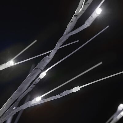 vidaXL Juletre 140 LED-dioder kaldthvit silje innendørs og utendørst 1,5m