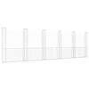 vidaXL Gabionkurv u-formet med 6 stolper jern 620x20x200 cm