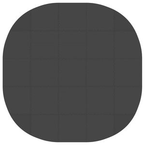 vidaXL Bassenggrunnmatte 25 stk. &Oslash; 292 cm Rund EVA Skum Svart