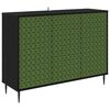vidaXL Serviesskap GELEEN Svart eik 102 x 33 x 76 cm Konstruert tre