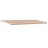 vidaXL Uttrekkbar markise Flerfarget 600 &times; 300 cm Stoff og Aluminium