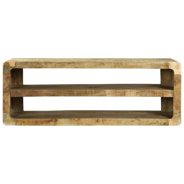 vidaXL TV-skap med hylle Brun 100 x 32 x 36 cm Massivt mangotre