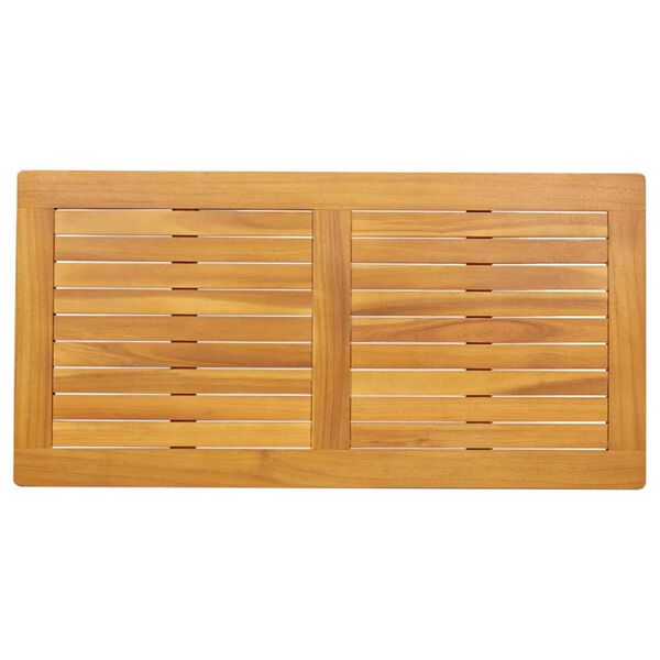 vidaXL Bordplate Brun 100 x 50 x 2 cm Solid akasietre