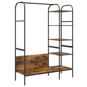 vidaXL Klesstativ Brun eik 120 x 44 x 160 cm Konstruert tre