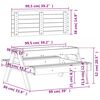 vidaXL Piknikbord med sandkasse for barn heltre douglasgran