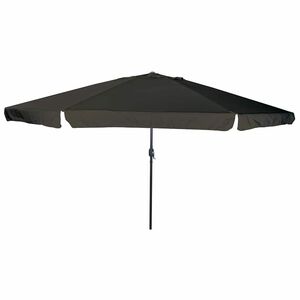 vidaXL Hageparasol Svart 394 x 394 x 248 cm Polyester og st&aring;l