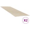 vidaXL Sengebunnsutskiftning med 48 lameller 2 stk 80x200 cm