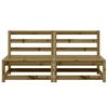 vidaXL Hagesofaer uten armlener 2 stk 70x70x67 cm impregnert furu