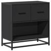 vidaXL Nattbord svart 60x31x60 cm konstruert tre og metall