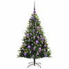 vidaXL Kunstig Hengt Julegran med 150 LED-lys gr&oslash;nn 120 cm PVC og PE