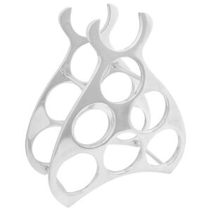 vidaXL Vinhylle sølv 38 x 33 x 13 cm Aluminium