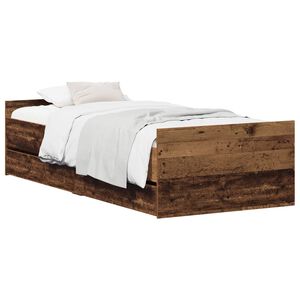 vidaXL Sengestamme Gammelt tre 100 x 200 cm Konstruert tre