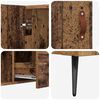 vidaXL Serviesskap med skuff Gamle tre 100 x 36 x 60 cm Konstruert tre
