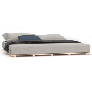 vidaXL Sengeramme 160x200 cm heltre furu