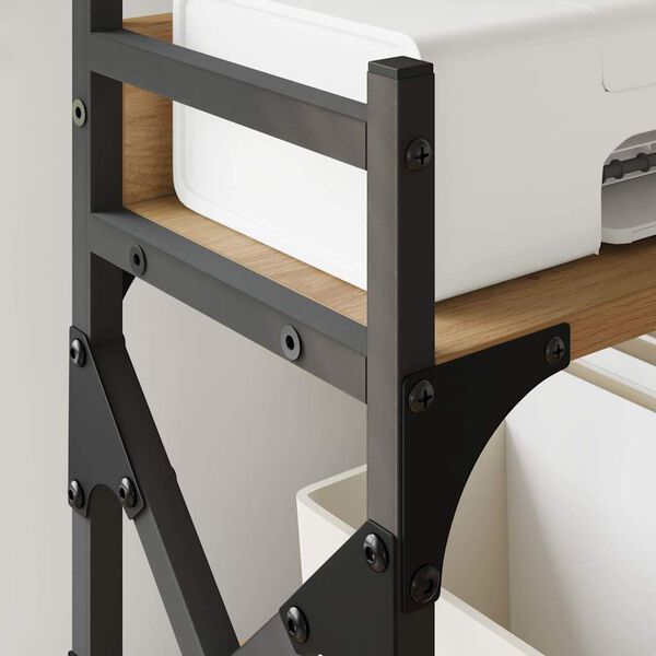 vidaXL Skiverstativ Artisan Eik 40 x 20 x 40 cm Konstruert tre