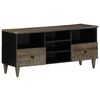 vidaXL TV-benk svart 100x33x46 cm heltre mango